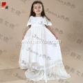 flower girl dress white lace christening dress